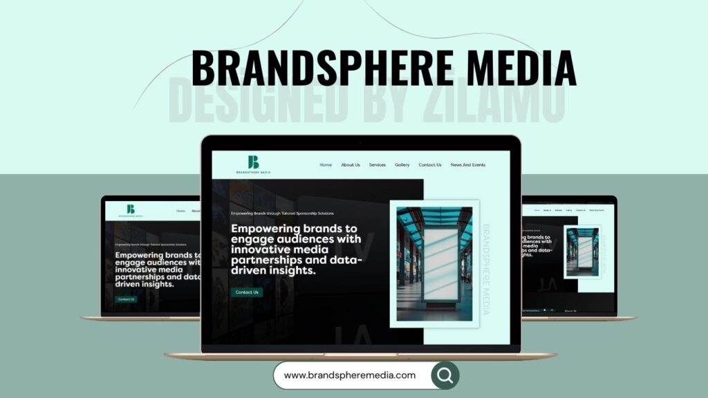 Brandsphere Media website contact and enquiry section designed for corporate partnerships