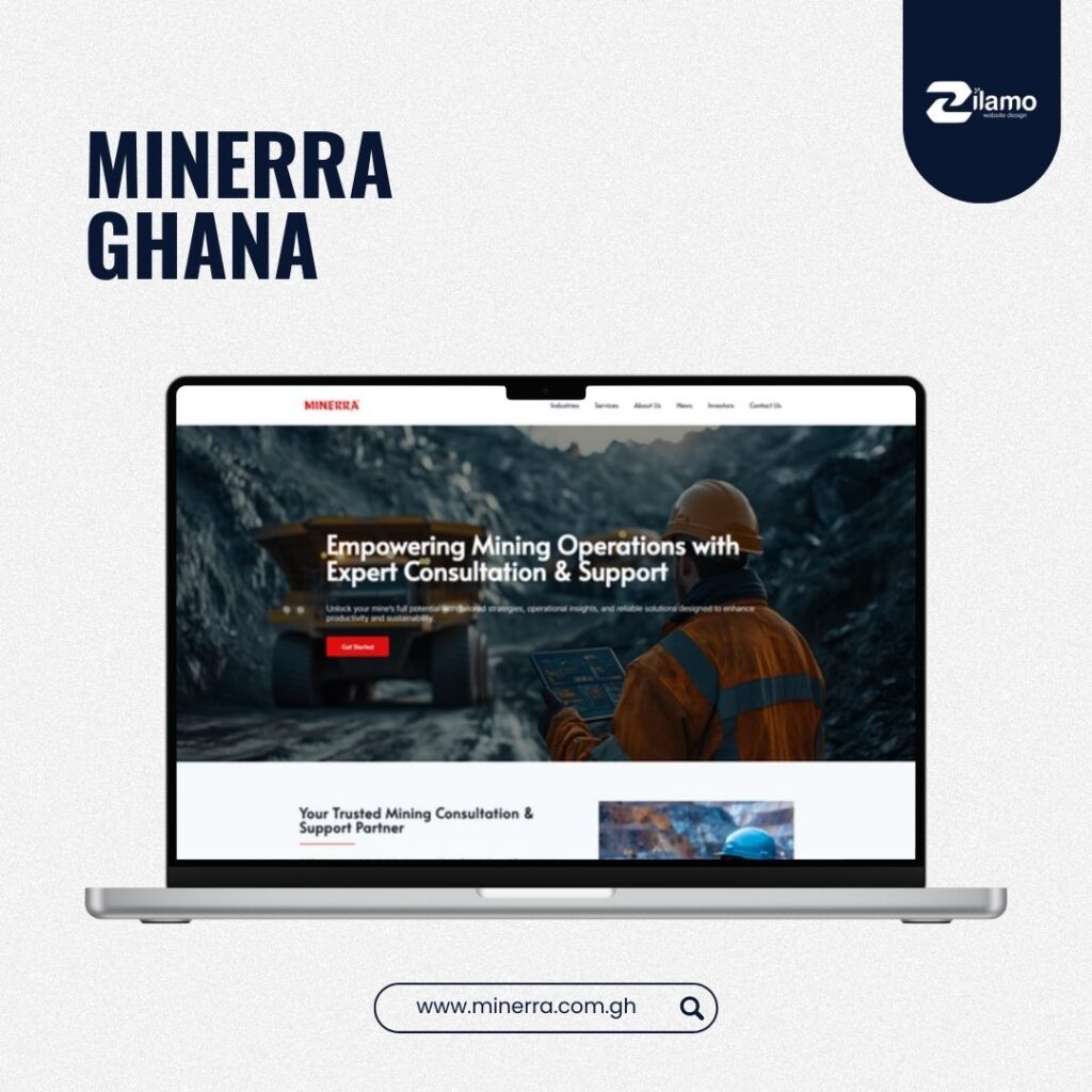 Minerra Ghana website contact and consultation section for mining and industrial support enquiries
