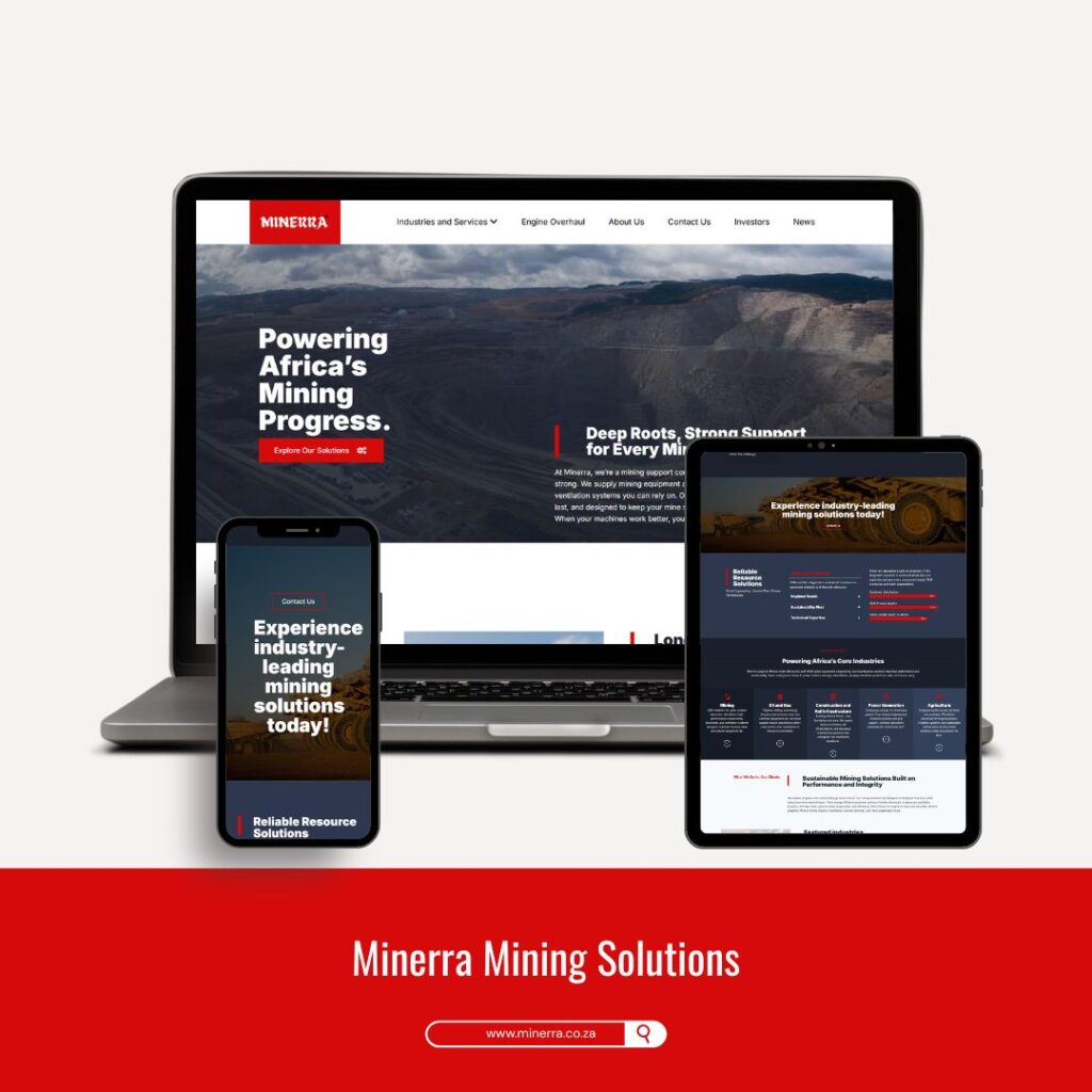 Mining operations and industrial expertise representing Minerra Mining Solutions services