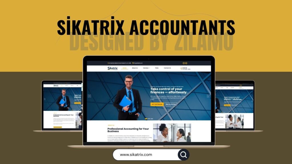 Sikatrix website contact section designed for business client enquiries